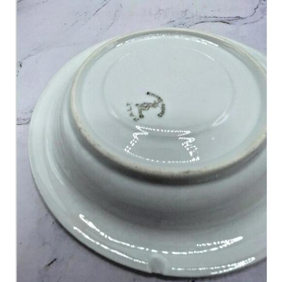 P.A.L.T. Czechoslovakia Vintage 1930s Violets Gold Trim 9 Sets Cups Saucers